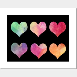 love hearts Posters and Art